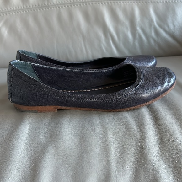 Frye Blue leather Ballet Flats Shoes size 7 - Picture 3 of 6